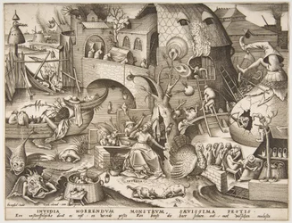 Envy Invidia fra The Seven Deadly Sins, 1558.