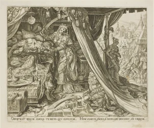 Judith Slaying Holofernes, plade seks fra The Story of Judith and Holofernes