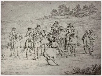 Van der Meulin [?], Ludvig XIV. og kunstneren