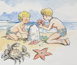 Ved havet, illustration fra 