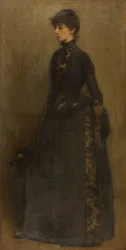 Lady in Grey: Mrs Montgomery (olie på lærred)