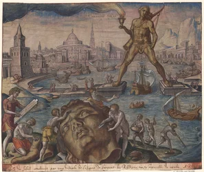 The Colossus of Rhodes fra serien The Eightth Wonders of the World After Maarten van Heemskerck, 1572