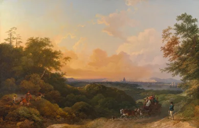 The Evening Coach, London i det fjerne
