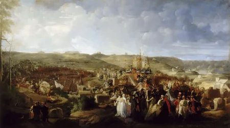 Napoleon uddeler Æreslegionens kors i Boulognelejren den 16. august 1804,