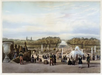 Versailles: The Green Carpet - i ""Paris og dens omgivelser"" af Jacottet & Benoist