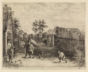 Landmænd spiller boule