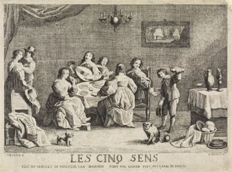 De fem sanser Les Cinq Sens (titel på objekt)
