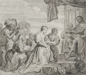 Salomon og dronningen af Saba, 1784.