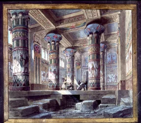 Scenography of Philippe Chaperon for the opera Aida by Giuseppe Verdidani