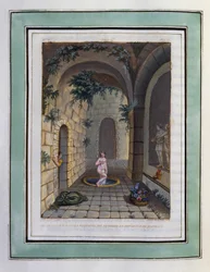 Chloe vasker sig i nymfernes springvand i Daphnis