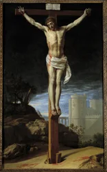 Kristus på korset Maleri af Philip af Champaigne (1602-1674) (ec.flam.) Kansas City fra det 17. århundrede. Nelson Galleri