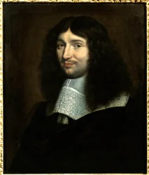 Portræt af Jean Baptiste (Jean-Baptiste) Colbert (1619-1683), finansformanden for Ludvig XIV"" Maleri af Philippe De Champaigne (1602-1674). Reims, Museum of Fine Arts. Nævnes skal: Reims, Museum of Fine Arts