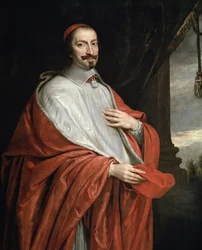 Portræt af kardinal Jules Mazarin (olie på lærred