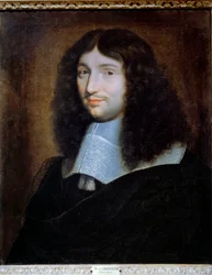 Formodet portræt af Jean Baptiste (Jean-Baptiste) Colbert (1619-1683), finansforstander for Ludvig XIV"" Maleri af Philippe De Champaigne (1602-1674). Reims, Musee Des Beaux Arts - Portræt af en mand, der formodes at være Jean Baptiste (Jean-Baptiste) Colb