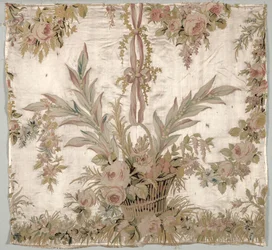 Coverlet Fragment, ca. 1760-1770.