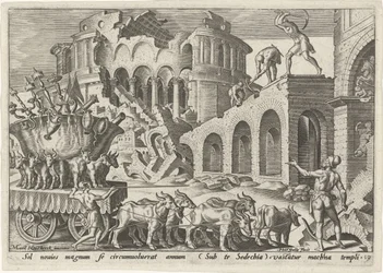 Kaldæerne plyndrer Jerusalems tempel The Days of Doom of the Jewish People (serietitel)