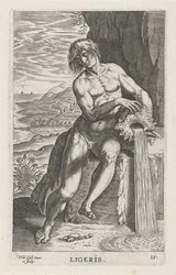 Riviergod Ligeris Ligeris (titel på objekt) Rivier- en zeegoden (serietitel) Elegante portrætter af de marine halvguder og Amnicus-sælerne (serietitel)