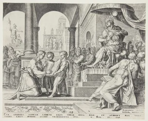 Saphan læser Lovbogen for Josias