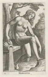 Havets vandnymfe Mareotis (titel på objekt) Stroom- en waternimfen (serietitel) Oceanitid-nymfer, epihidrid potamidus naiads (serietitel)