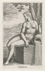Vandnymfe Salmacis Salmacis (titel på objekt) Stroom- en waternimfen (serietitel) Oceanitid-nymfer, epihidrid potamidus naiads (serietitel)