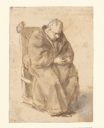 Joost van den Vondel, siddende