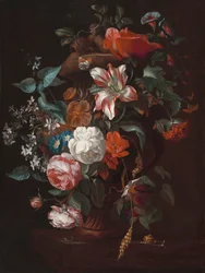 Blomster i en vase, ca. 1700.