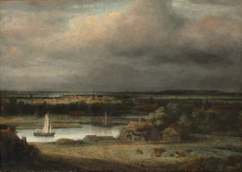 Bredt flodlandskab, c.1648-49