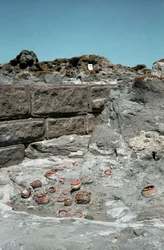 Fønikiernes civilisation: stedet for topheten i den puniske by Sulcis på den nuværende ø Sant