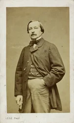 Portræt af pianisten og komponisten Félix Le Couppey 1811-1887.