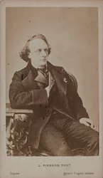 Portræt af pianisten og komponisten Henry Litolff 1818-1891.