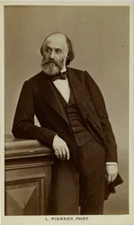 Portræt af digteren Victor de Laprade 1812-1883, ca. 1870.