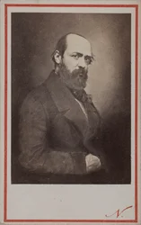 Portræt af Henri Murger 1822-1861, 1861.