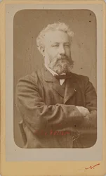 Portræt af Jules Verne 1828-1905, ca. 1870.