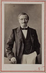 Portræt af komponisten Antoine Elwart 1808-1877, ca 1860.