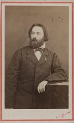 Portræt af pianisten og komponisten Émile Prudent 1817-1863, ca 1860.