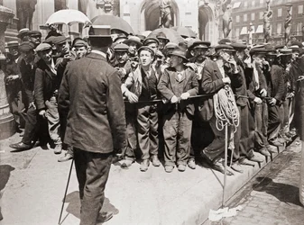 Arbejderdemonstration, Paris, ca. 1900