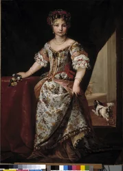 Portræt af en prinsesse (olie på lærred)