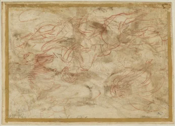 Englen, der viser sig for Hagar i ørkenen, ca. 1660 (rødkridt på papir)