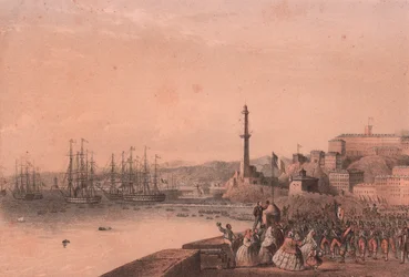 Landgang af franske tropper i Genova, Ligurien