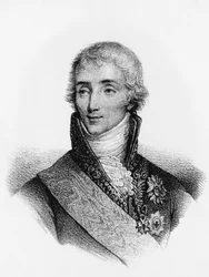 Portræt af Joseph Fouche (1759-1820), fransk statsmand og politiminister under Napoleon I, gravering