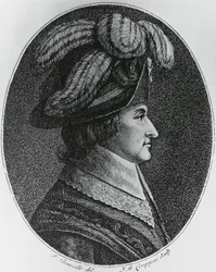 Portræt af Lazare Nicolas Marguerite, Comte Carnot (1753-1823), fransk general, politiker, ingeniør og matematiker, gravering