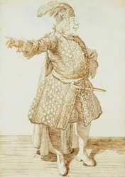 Portræt af Castrato Gaetano Caffarelli, ca. 1735