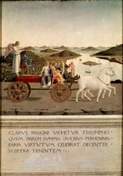 Diptykon af triumf af Federico da Montefeltro og Battista Sforza (Tempera på træ
