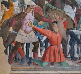 Slaget mellem Heraklius og Chosroes, detalje af Historierne om det sande kors (fresko)