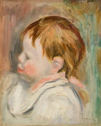 Babys hoved (barnets hoved, venstre profil)