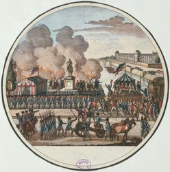Proklamation af landet i fare 22. juli 1792, ca. 1794-1802 (gravering)