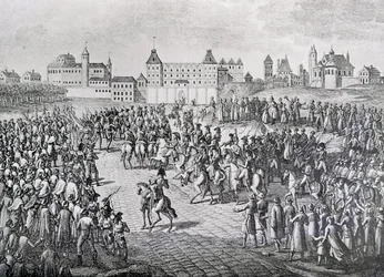 Franskmændenes triumferende indtog i Warszawa den 28. november 1806