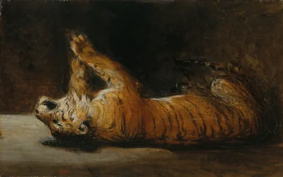 Playing Tiger (olie på lærred)