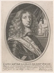 Portræt af Louis XIV (Louis XIV ved Guds nåde Roy af Frankrig og Navarra)