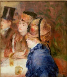 På kaffebaren. Drikkere